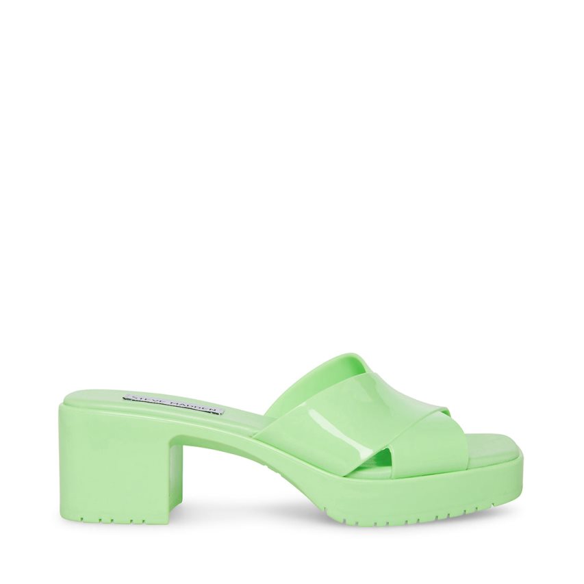 Green Steve Madden Harley Women's Mules | PH 8152FMP